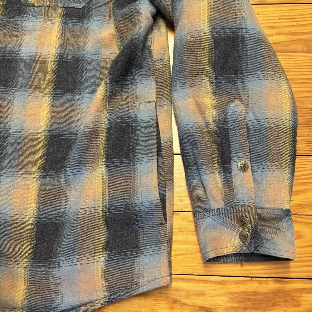 Legendary Whitetails Men's 2XT Plaid Flannel Shirt Jacket Thermal Lined Snaps - Picture 4 of 9